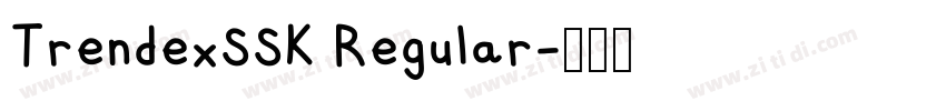 TrendexSSK Regular字体转换